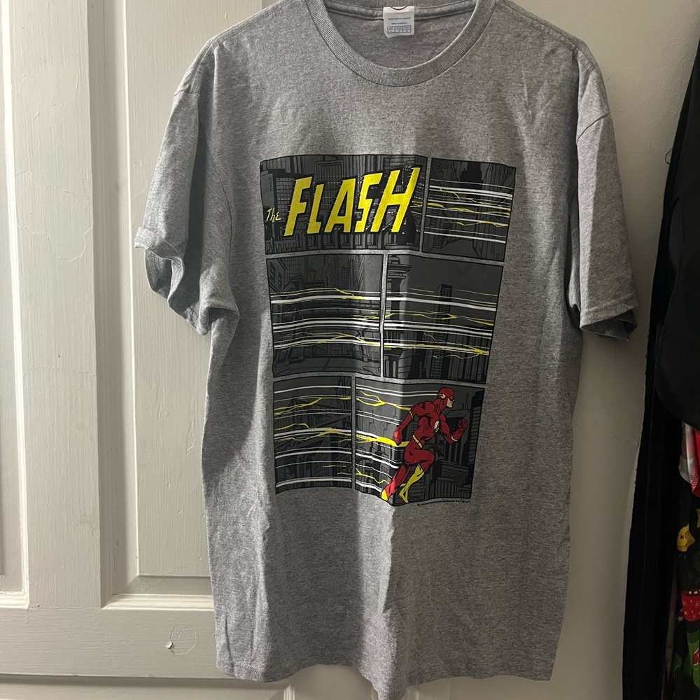 Gildan Gray The Flash Short Sleeve Tee